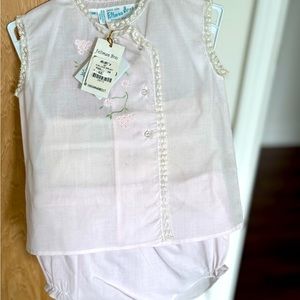 NWT Feltman Brothers Baby Girl Diaper Set (Retail $53)